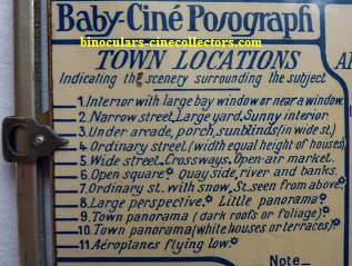Baby-Cine Photograph Exposure Table (4) 25%